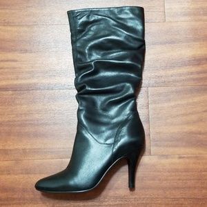 Black tall boot